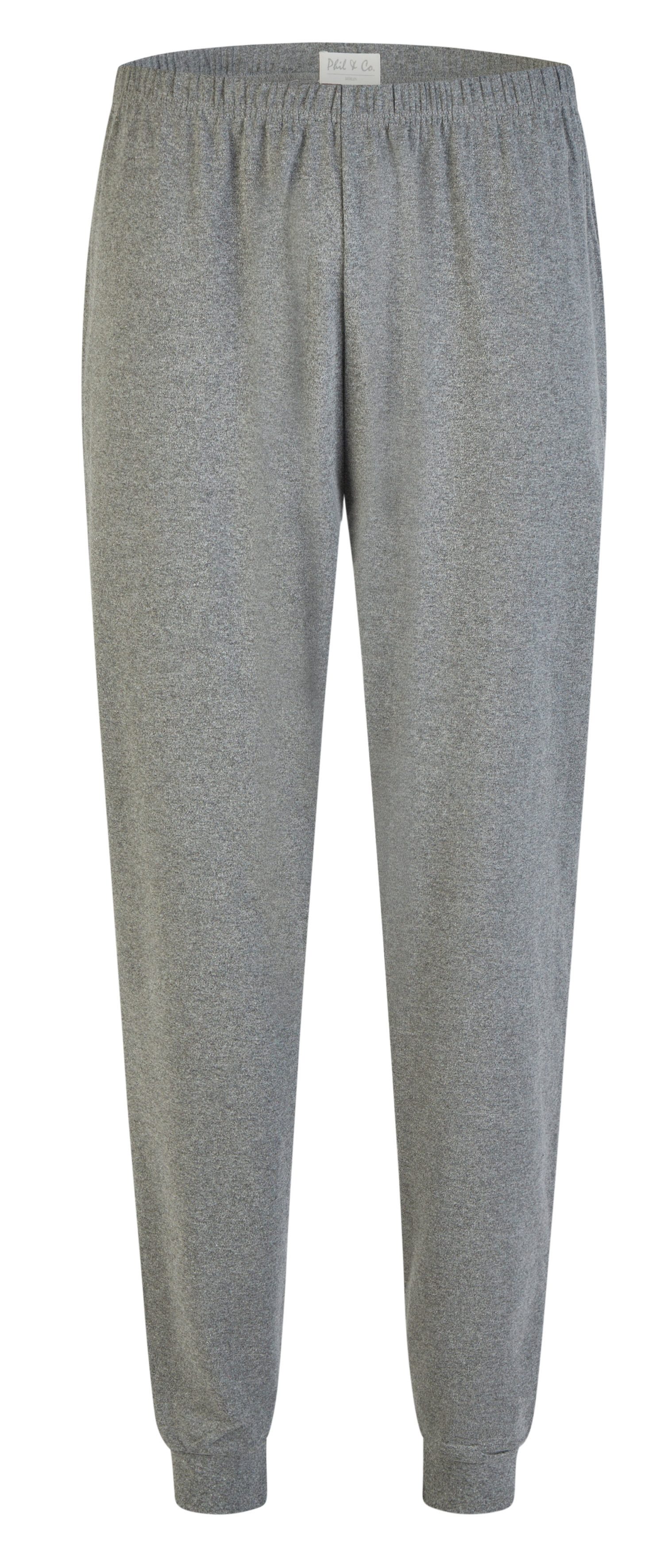 Phil & Co. Schlafanzug Herren Pyjama Interlock Qualität warm (2 tlg) Modisch – Bild 3 von 3