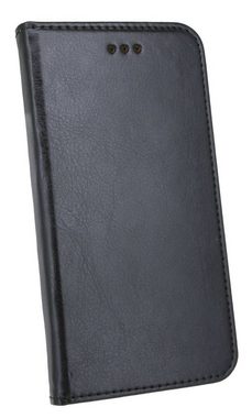 cofi1453 Handyhülle cofi1453 Elegante ECHT Leder Buch-Tasche Hülle kompatibel mit Samsung Galaxy A71 (A715F) in Schwarz Wallet Book-Style Cover Schale
