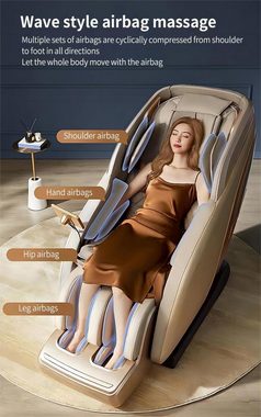 Salottini Massagesessel Designer Luxus Massagesessel Sessel Modell Bern (1-St), Bluetooth-Audio, Wärmefunktion, Liegefunktion