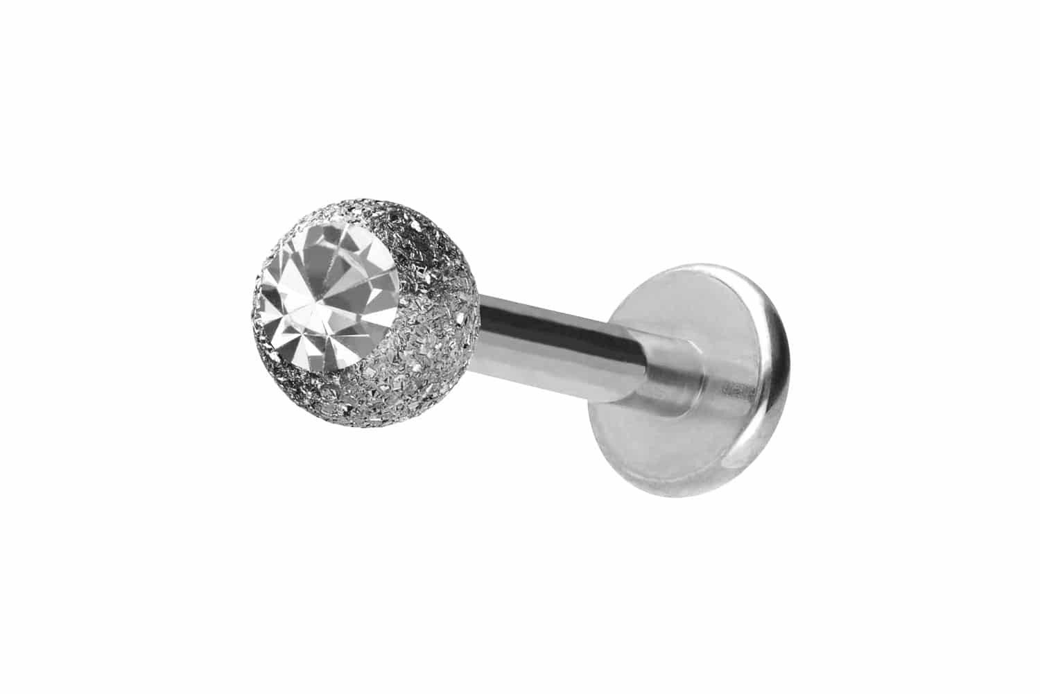 PIERCINGLINE Piercing-Set Chirurgenstahl Labret DIAMANTOPTIK + KRISTALL (La günstig online kaufen
