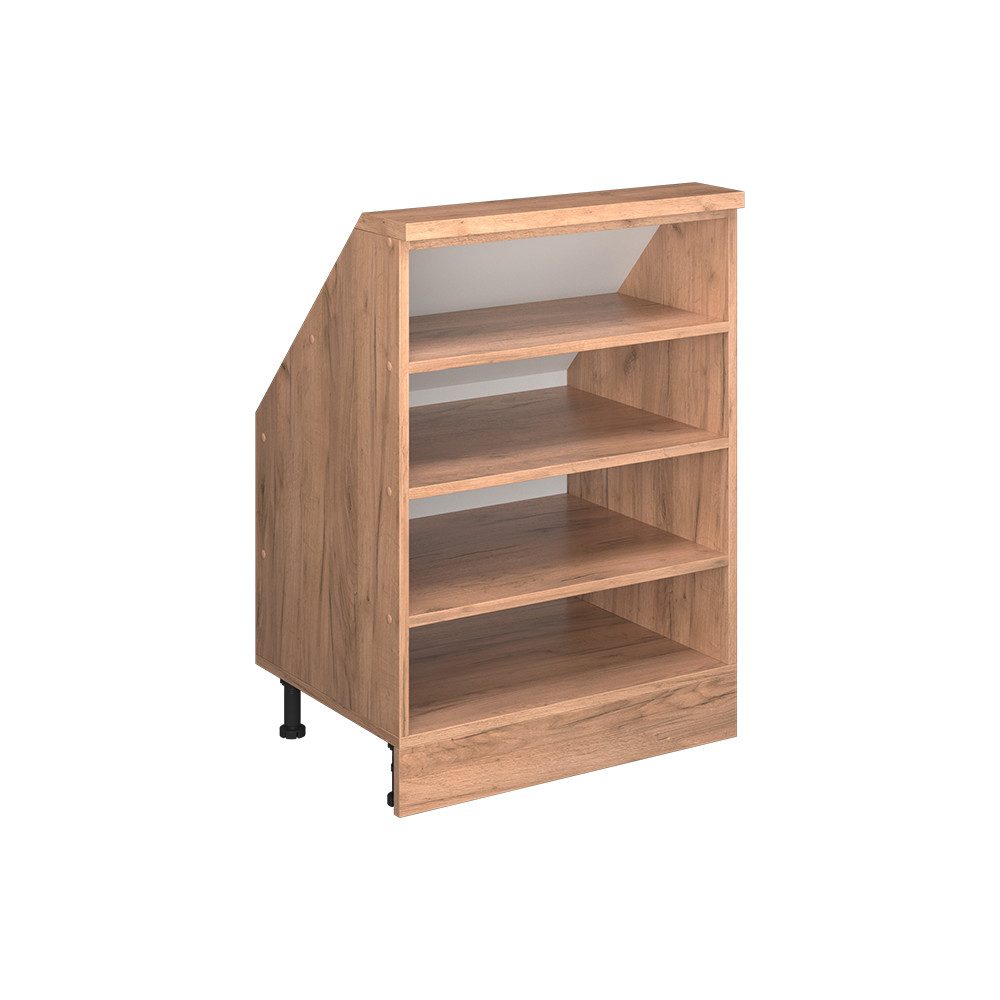 Vicco Kommode Rion, Goldkraft Eiche, 60 x 81.6 cm mit 4 Fächern (1 St)