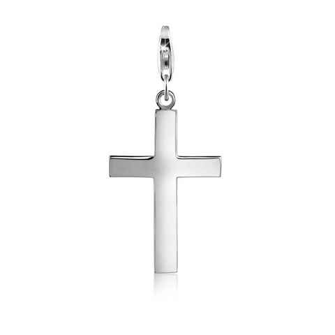 Nenalina Charm-Einhänger Kreuz Symbol Glaube Hoffnung Anhänger 925 Silber