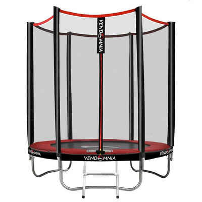 VENDOMNIA Fitnesstrampolin Gartentrampoline mit Sicherheitsnetz, Leiter, Randabdeckung, (Outdoor und Indoor Gartentrampolin mit Zubehör, Fitness Trampoline), 180 cm, Farbwahl