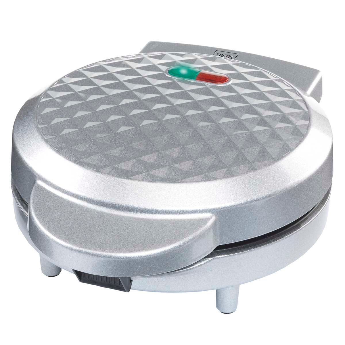 TREBS Waffeleisen 99361, 1000 W, Antihaftbeschichtung, Temperaturregelung, Kontrollleuchte
