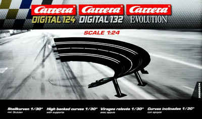 Carrera® Autorennbahn 20020574 - Digital 124/132/Evolution Steilkurve 1, 30 Grad