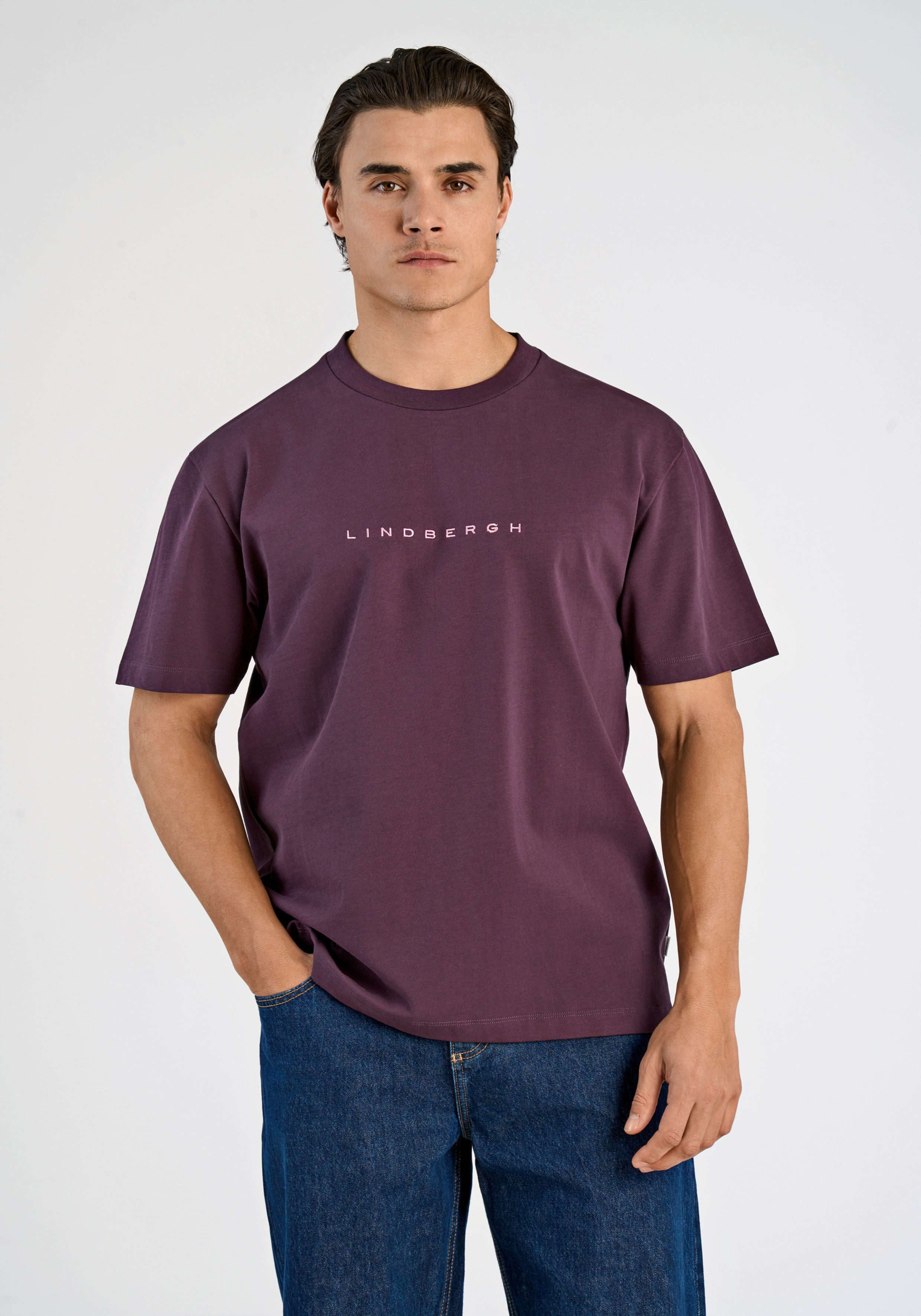 LINDBERGH T-Shirt mit Stickerei auf der Brust