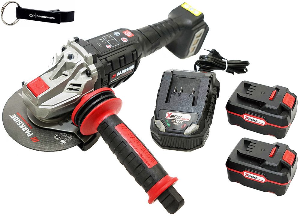 PARKSIDE PERFORMANCE® Akku-Winkelschleifer 20V Winkelschleifer im Transportkoffer