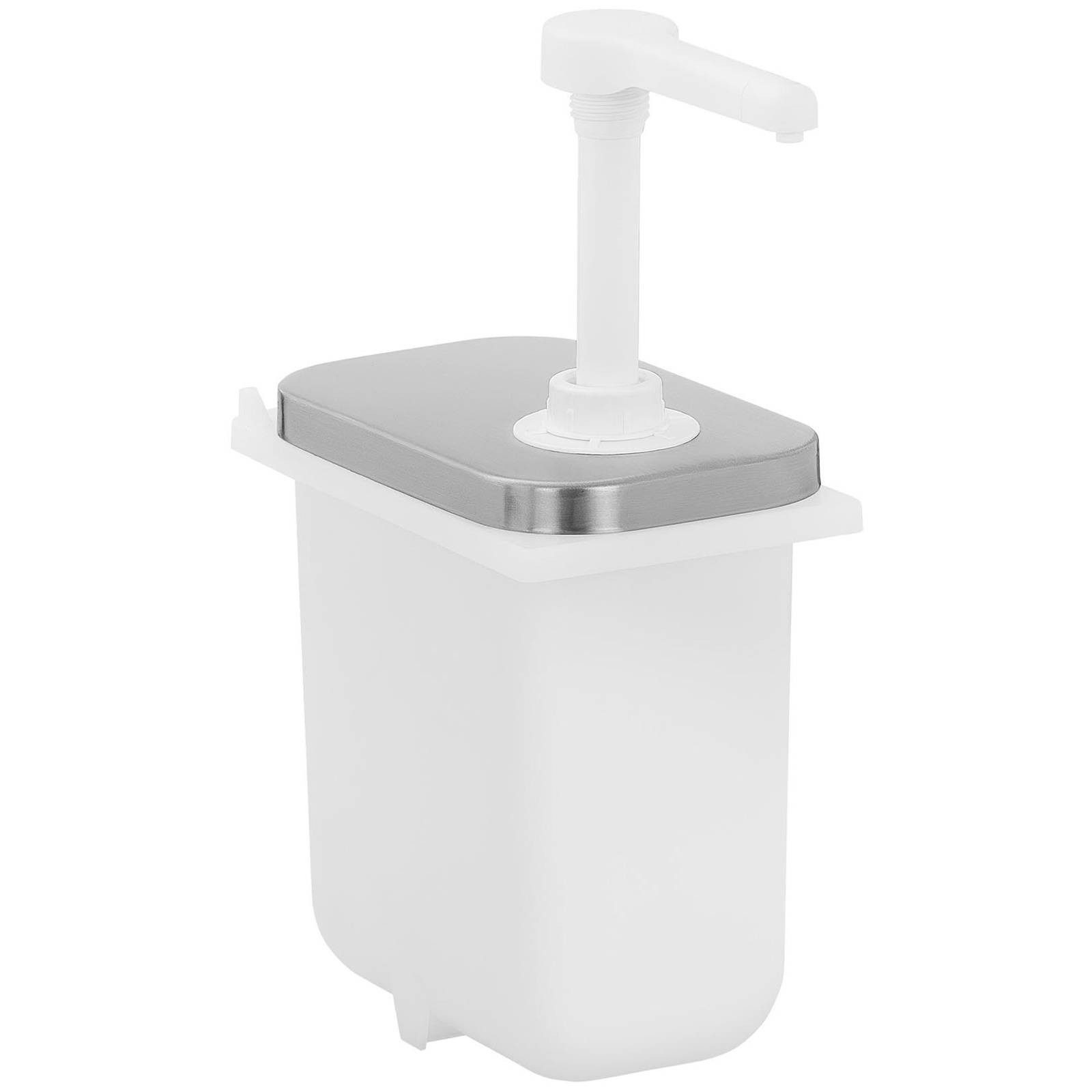 Royal Catering Sauciere Saucenspender 2 L Pumpspender Senfspender Dosierspender Edelstahl, verschiedene Größen