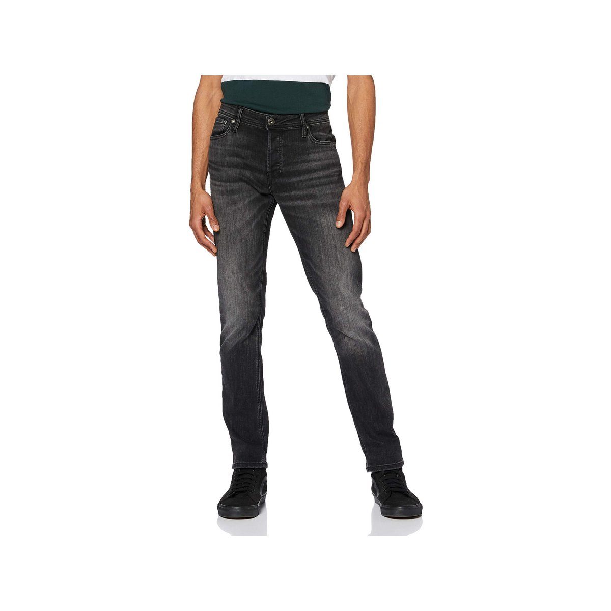 Jack & Jones 5-Pocket-Jeans schwarz (1-tlg)