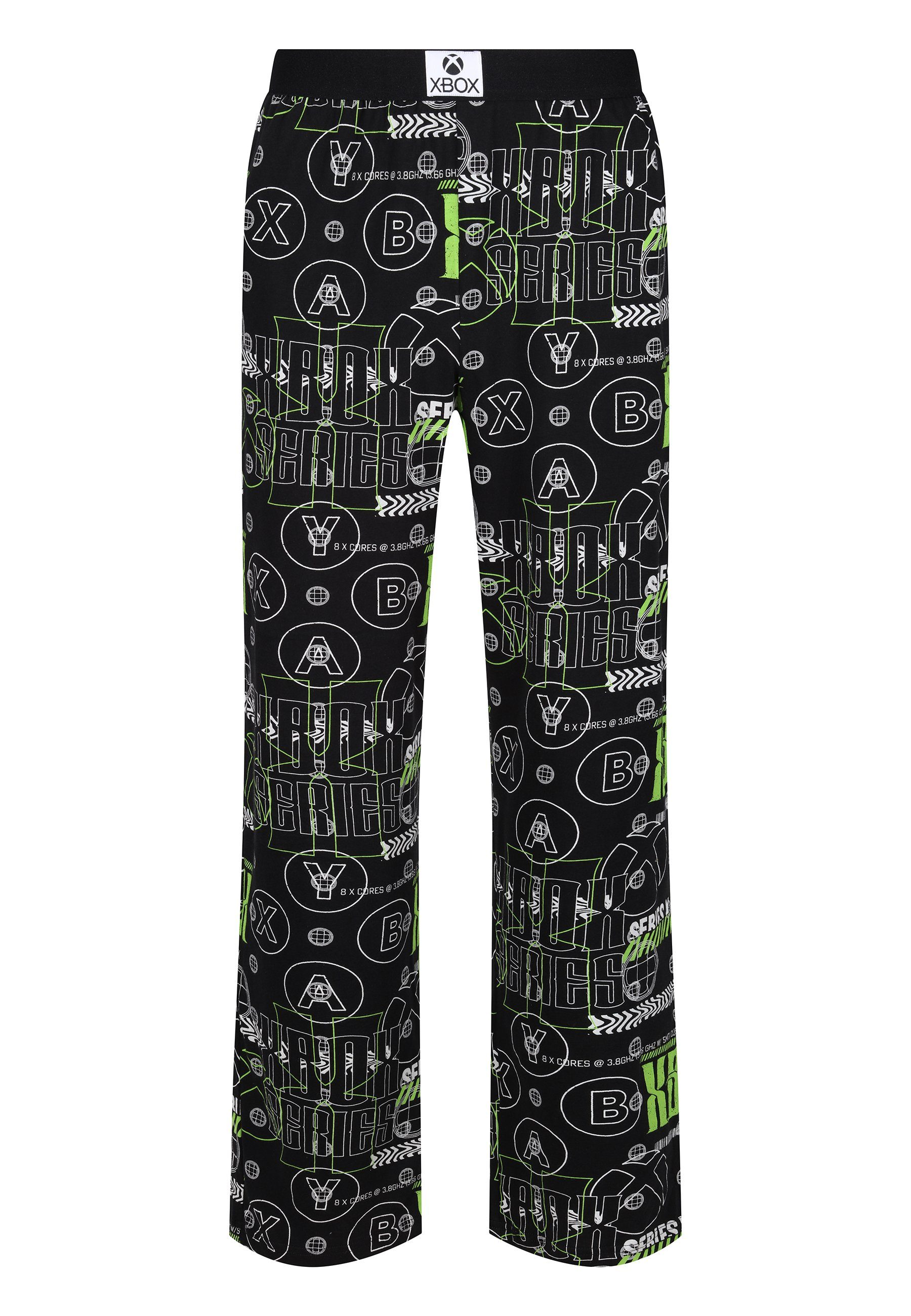 Recovered Loungepants Loungepant - XBOX Series X Icons Black