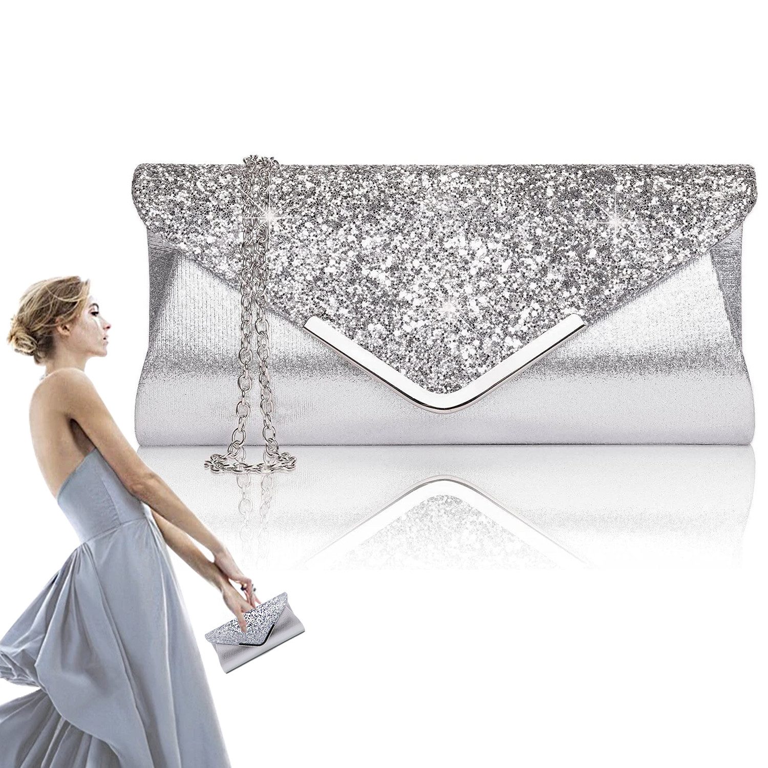 RWEUOQ Abendtasche Clutch Envelope Schulter-Umhängetasche mit günstig online kaufen