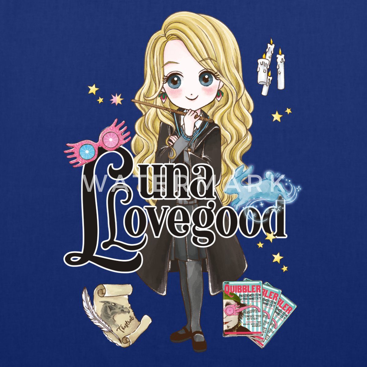 Spreadshirt Henkeltasche Harry Potter Luna Lovegood Stoffbeutel (1-tlg)