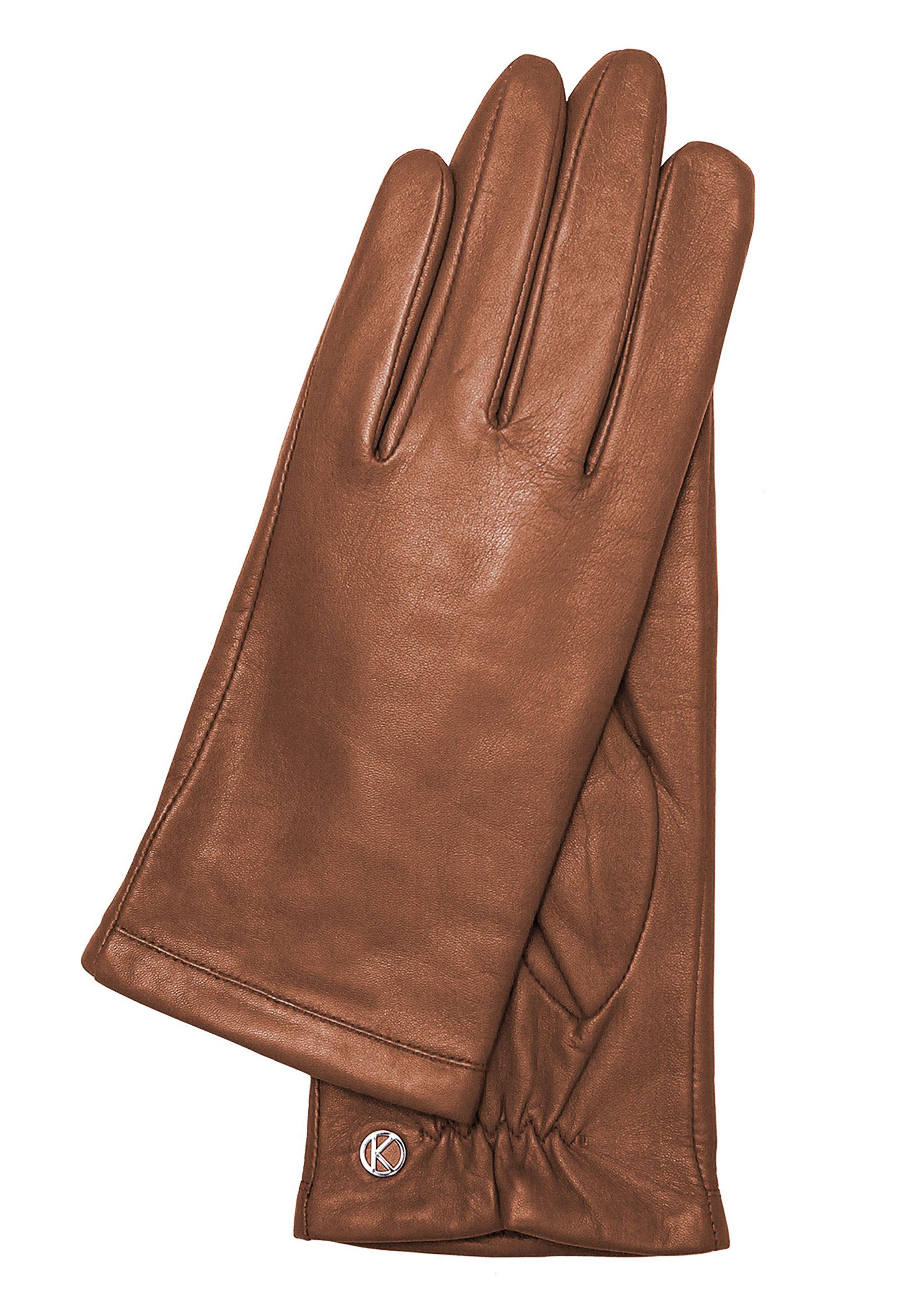 KESSLER Lederhandschuhe CHELSEA (Paar, 1-St., Handschuhe) Leather Working Group zertifiziertes Leder, kuscheliges Strickfutter