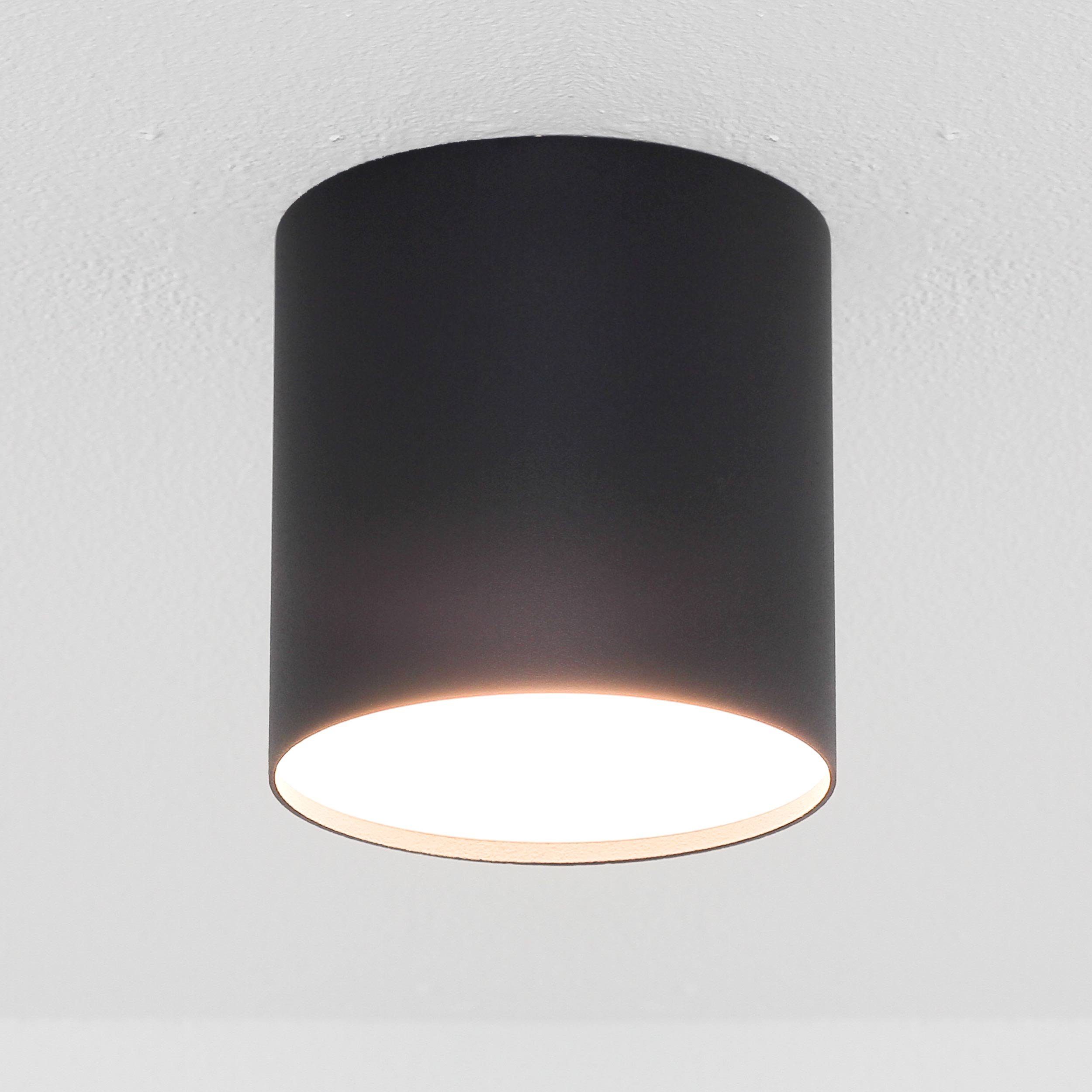 Licht-Erlebnisse Deckenleuchte POINT, ohne Leuchtmittel, Spot Lampe Deckenlampe Schwarz Modern Flur Küche Leuchte