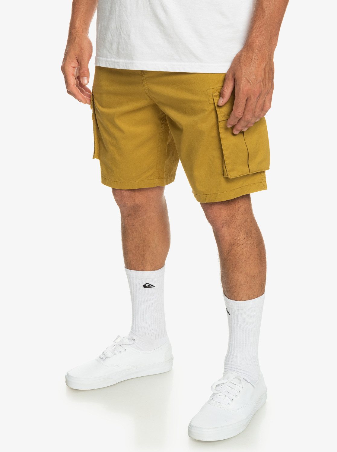 Olive Relaxed Quiksilver Ecru Cargoshorts