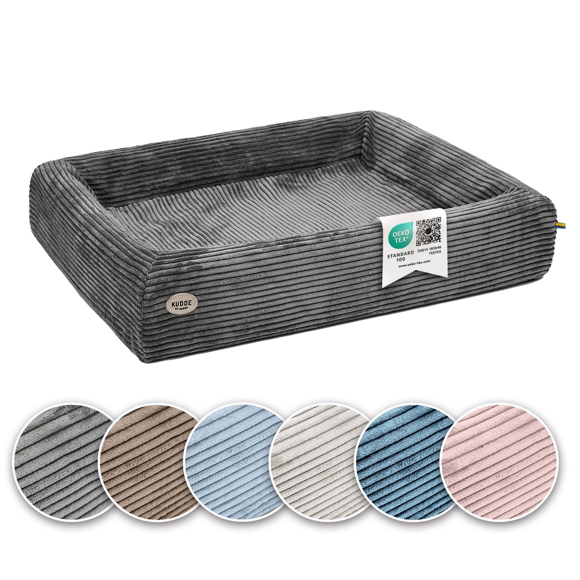 SABRO Hundekorb KUDDE Orthopädisch - Waschbar & Wasserabweisend - Ergonomis günstig online kaufen