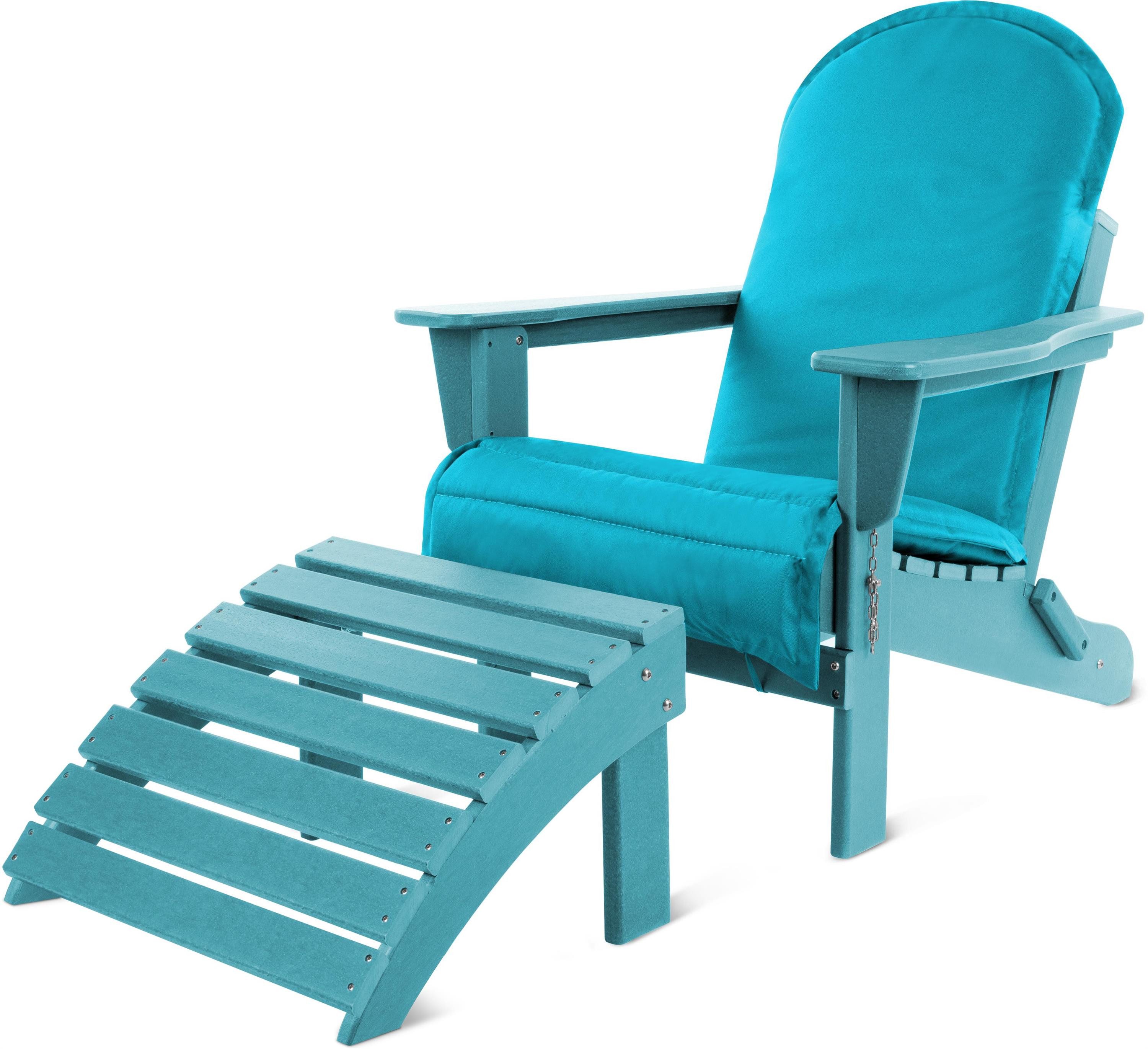 Aspero Gartenstuhl Adirondack Gartenstuhl mit Fußstütze günstig online kaufen
