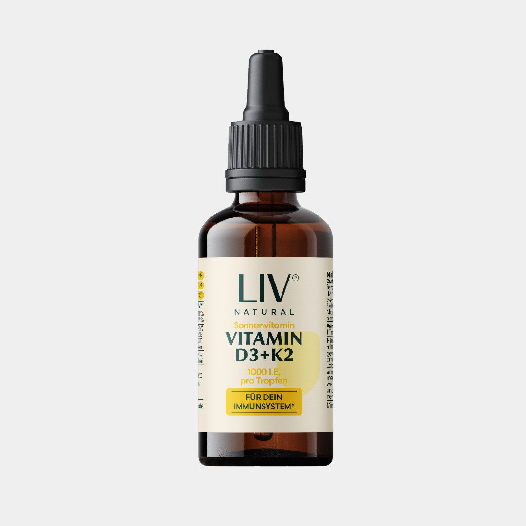 LIV Natural Vitamin D3 + K2 Tropfen
