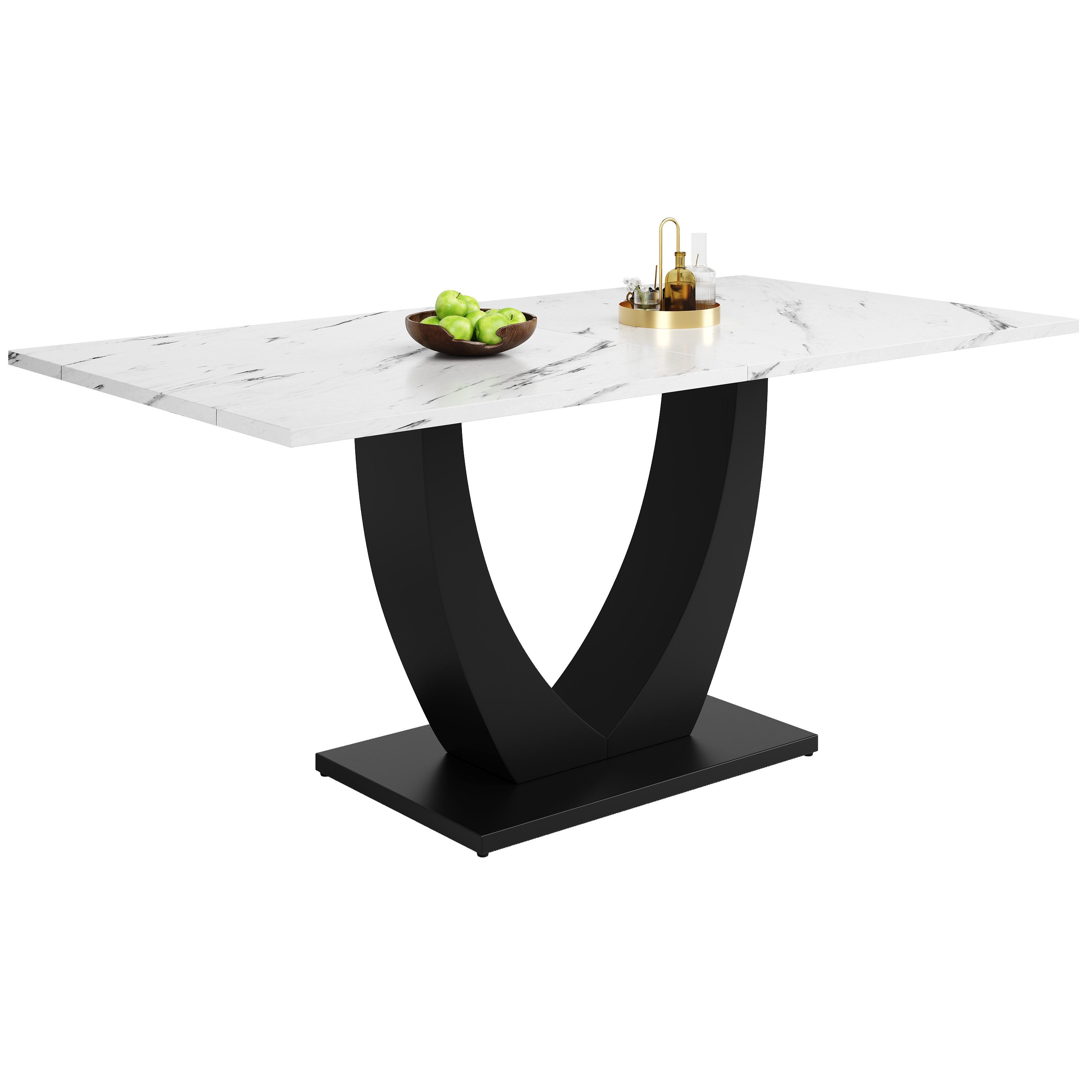 OKWISH Esstisch Langer Tisch,Moderne Esstisch,Esstisch-Set (140 x 80 cm Ess günstig online kaufen