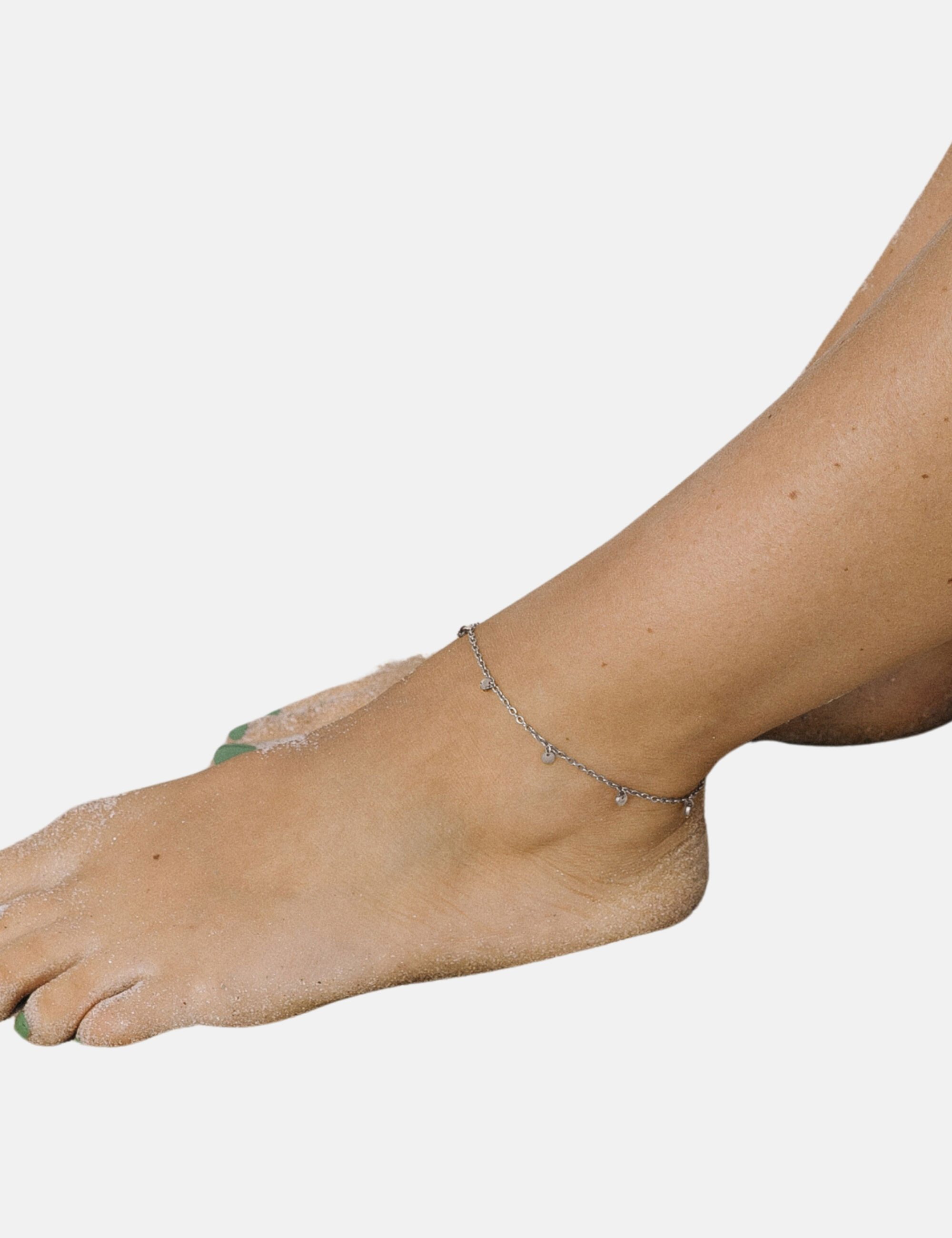 GOOD.designs Fußkette mit Anhänger (1-tlg), mit sieben Coin-Anhängern