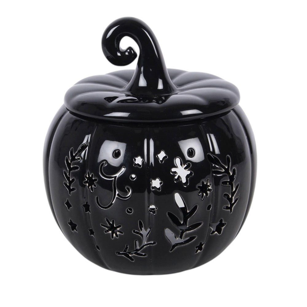 Something Different Duftlampe Pumpkin Halloween Duftlampe Kürbis schwarz vintage Style