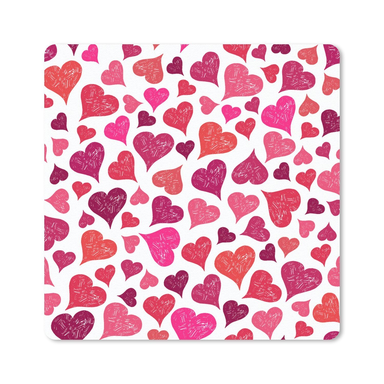 MuchoWow Mauspad Valentinsgeschenk für ihn - Liebe - Herz (1-St), Mousepad, Schreibtisch Zubehör, Deko, 20x20 cm