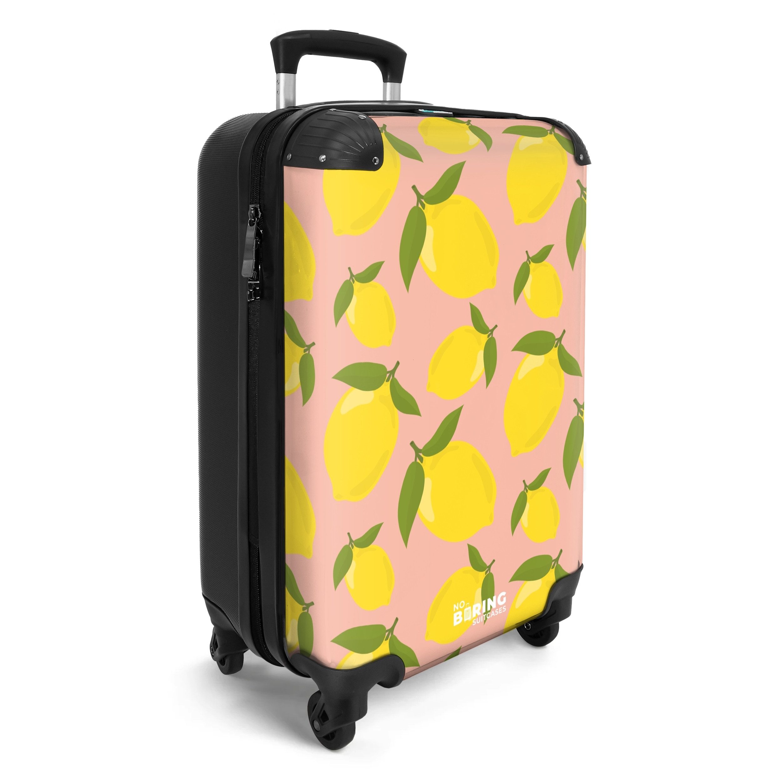 NoBoringSuitcases.com© Hartschalen-Trolley Pastellorange mit Zitronen 55x35 günstig online kaufen