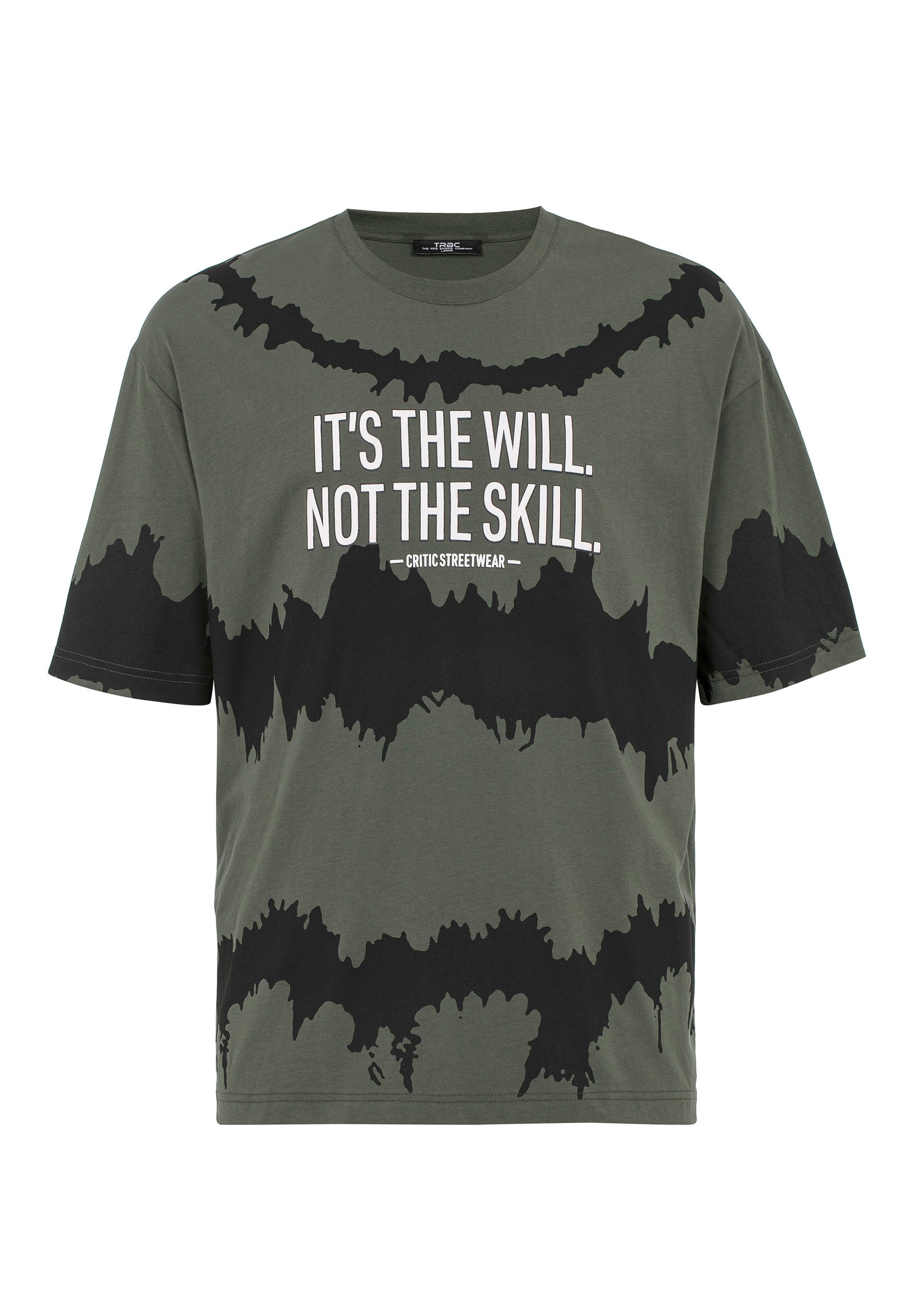 RedBridge T-Shirt mit Statement-Print Stylisches Oversize günstig online kaufen