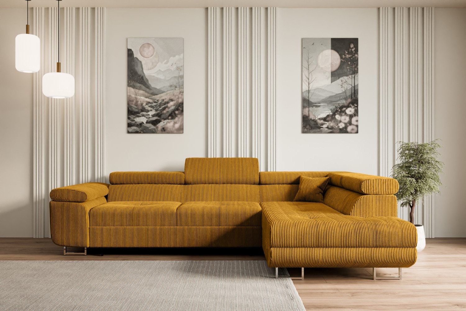 ALTDECOR Ecksofa GUSA-L, Couch mit Schlaffunktion, günstig online kaufen