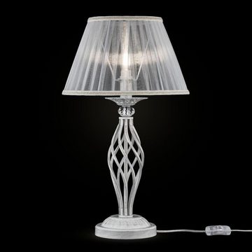 click-licht Tischleuchte Tischleuchte Grace in Weiß und Gold E14, keine Angabe, Leuchtmittel enthalten: Nein, warmweiss, Tischleuchte, Nachttischlampe, Tischlampe