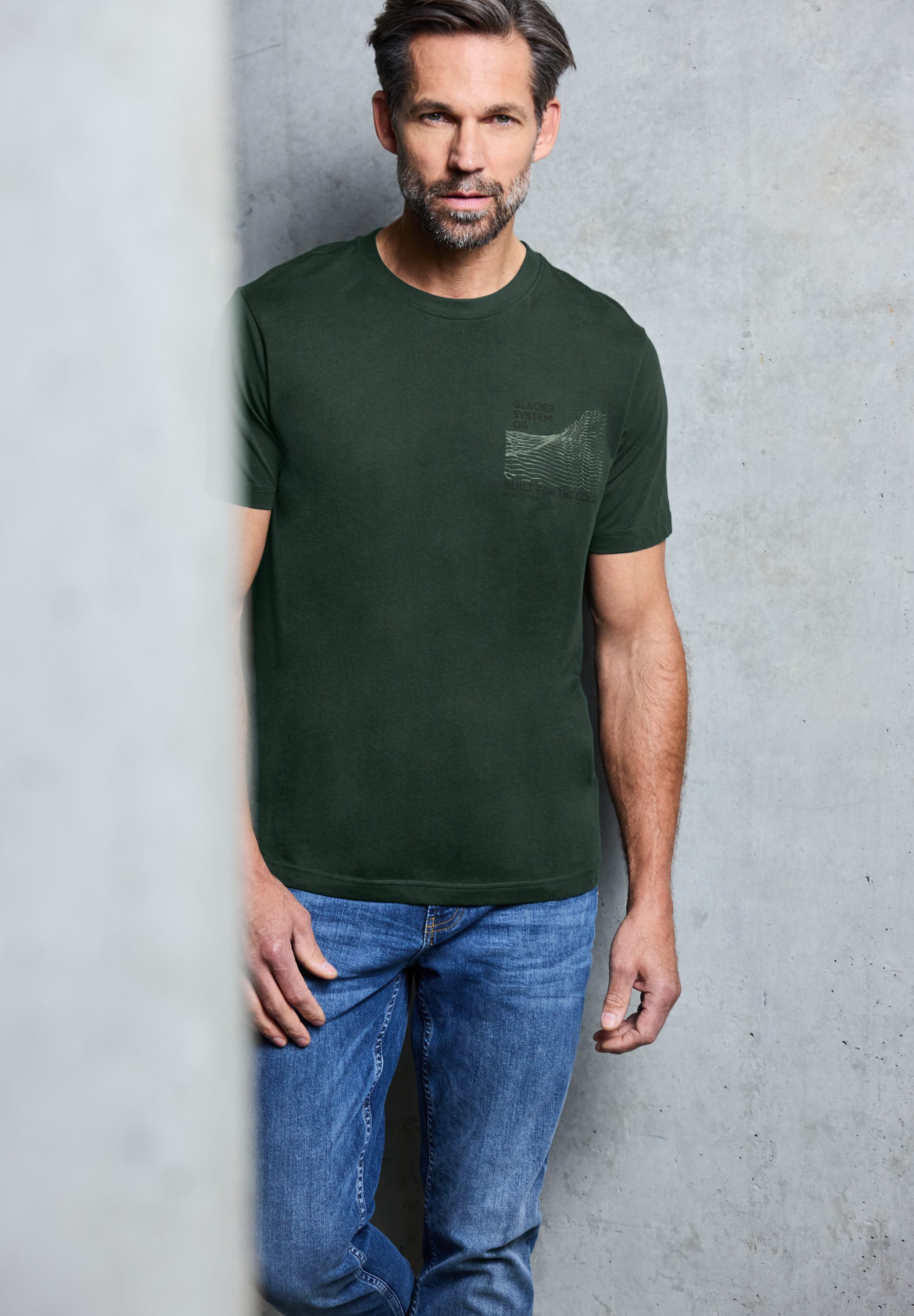 STREET ONE MEN T-Shirt aus reiner Baumwolle