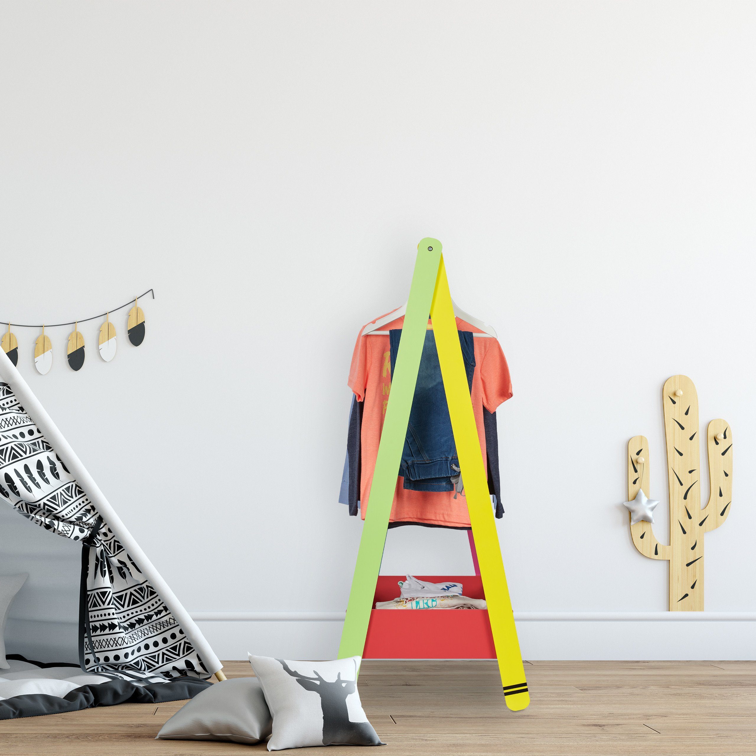 relaxdays Kleiderständer für Kind