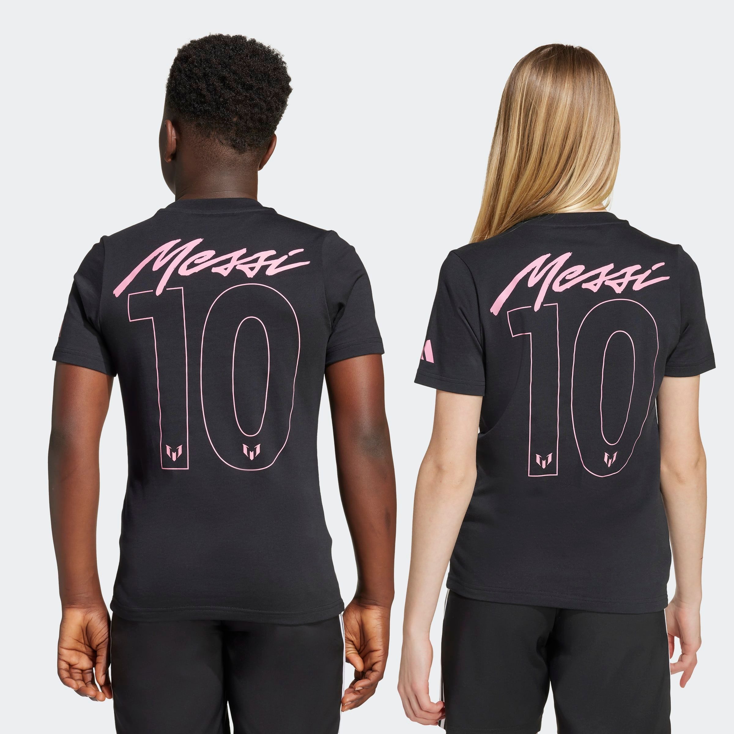 adidas Performance Trainingsshirt MIT GRAFIK FÜR KINDER MIT MESSI-NAMESZUG UND SPIELERUMMER sportlicher Stil, mit Name und Nummer auf dem Rücken, aus Baumwolle