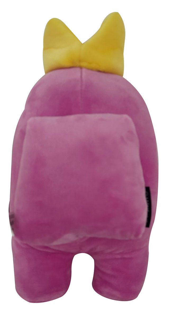 Among Us Plüschfigur Plüsch Among Us, Rosa, gelbe Krone - Plush Toy, Plüschfigur 100% Baumw