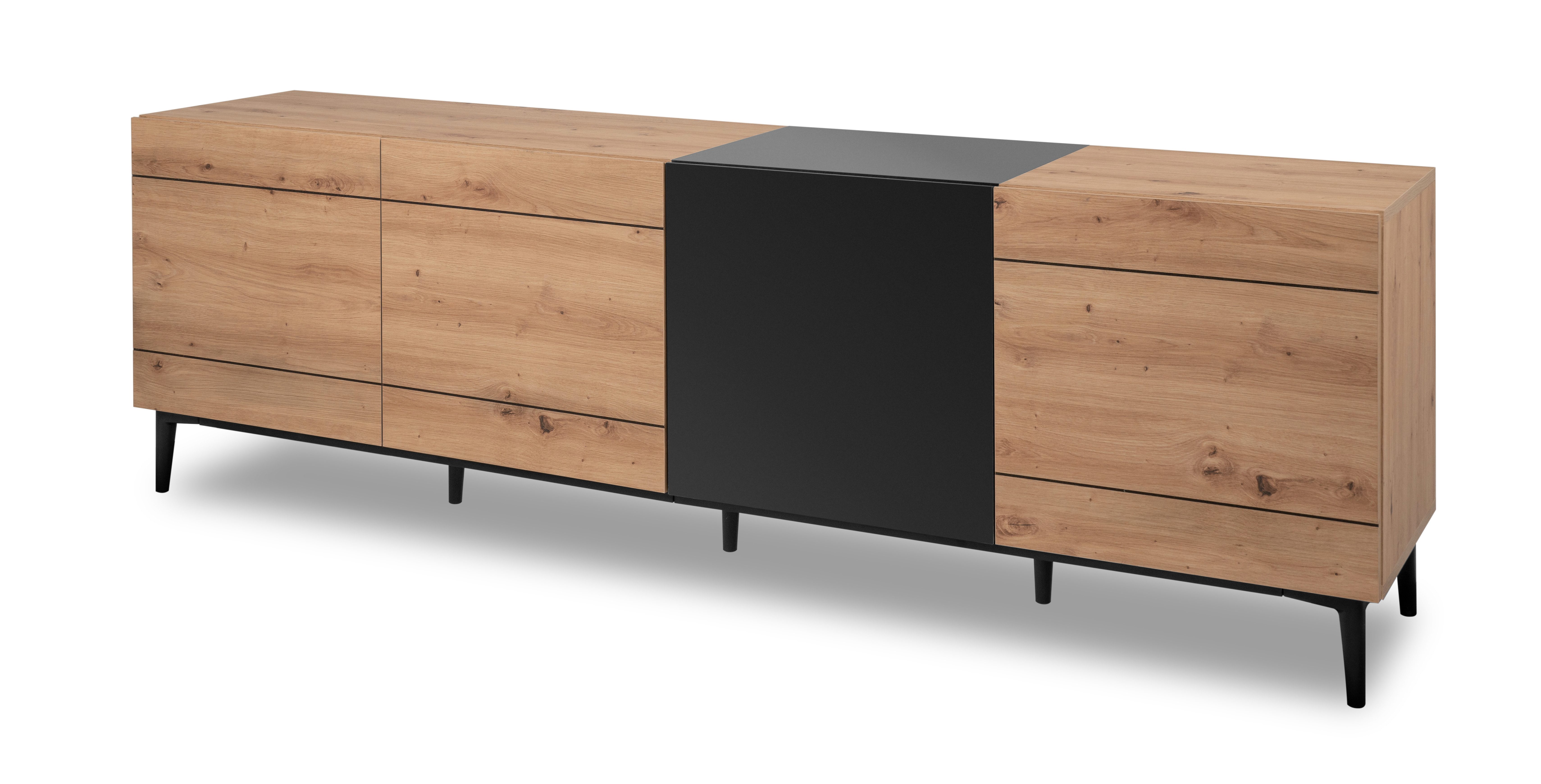 Furn.Design Lowboard Liam (Fernsehtisch in Eiche günstig online kaufen