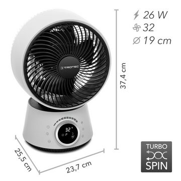 TROTEC Turboventilator 360°-Turbo-Ventilator TVE 100, 26 Watt Leistung, 32 Geschwindigkeitsstufen