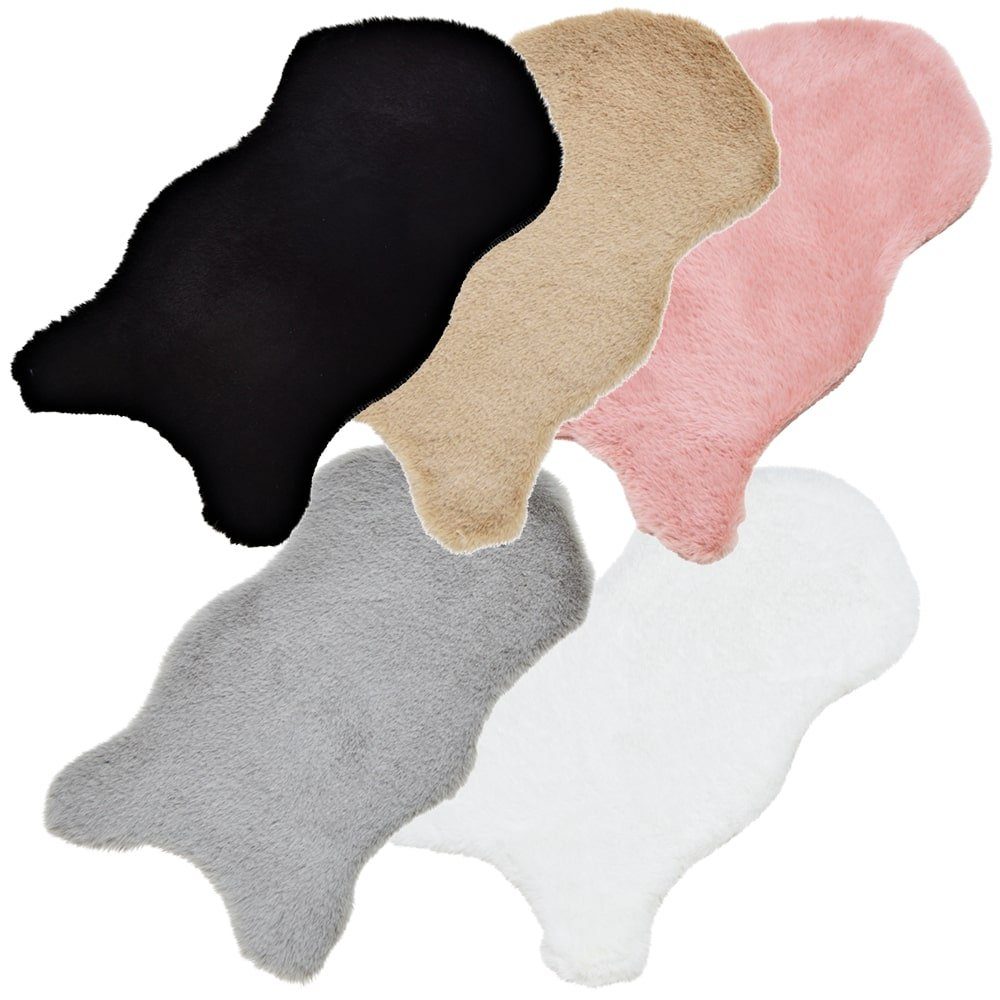 matches21 HOME & HOBBY Fellteppich Kleines kurzflor Deko-Fell als Fell-Imit günstig online kaufen