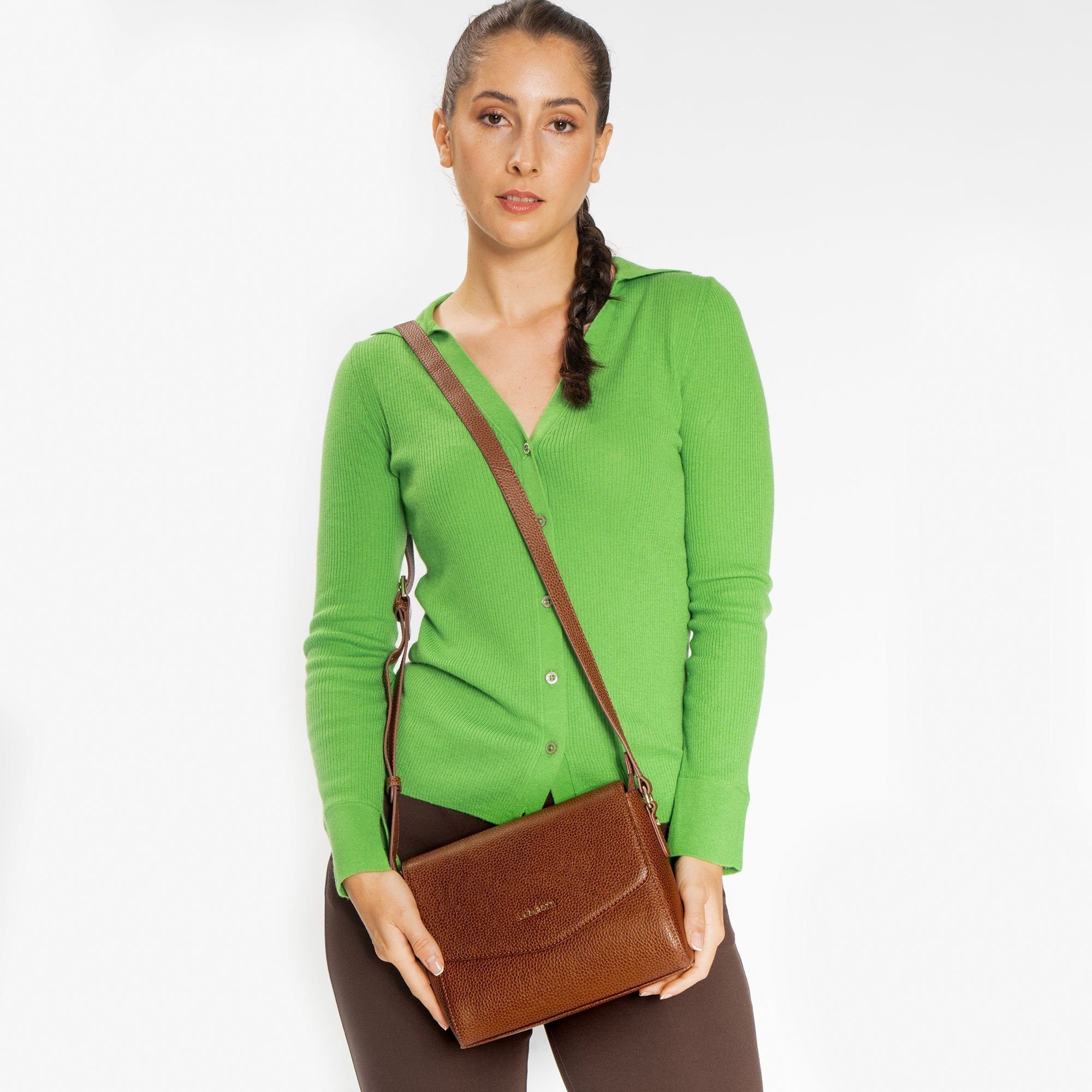 Lazarotti Umhängetasche Bologna Leather, Leder günstig online kaufen