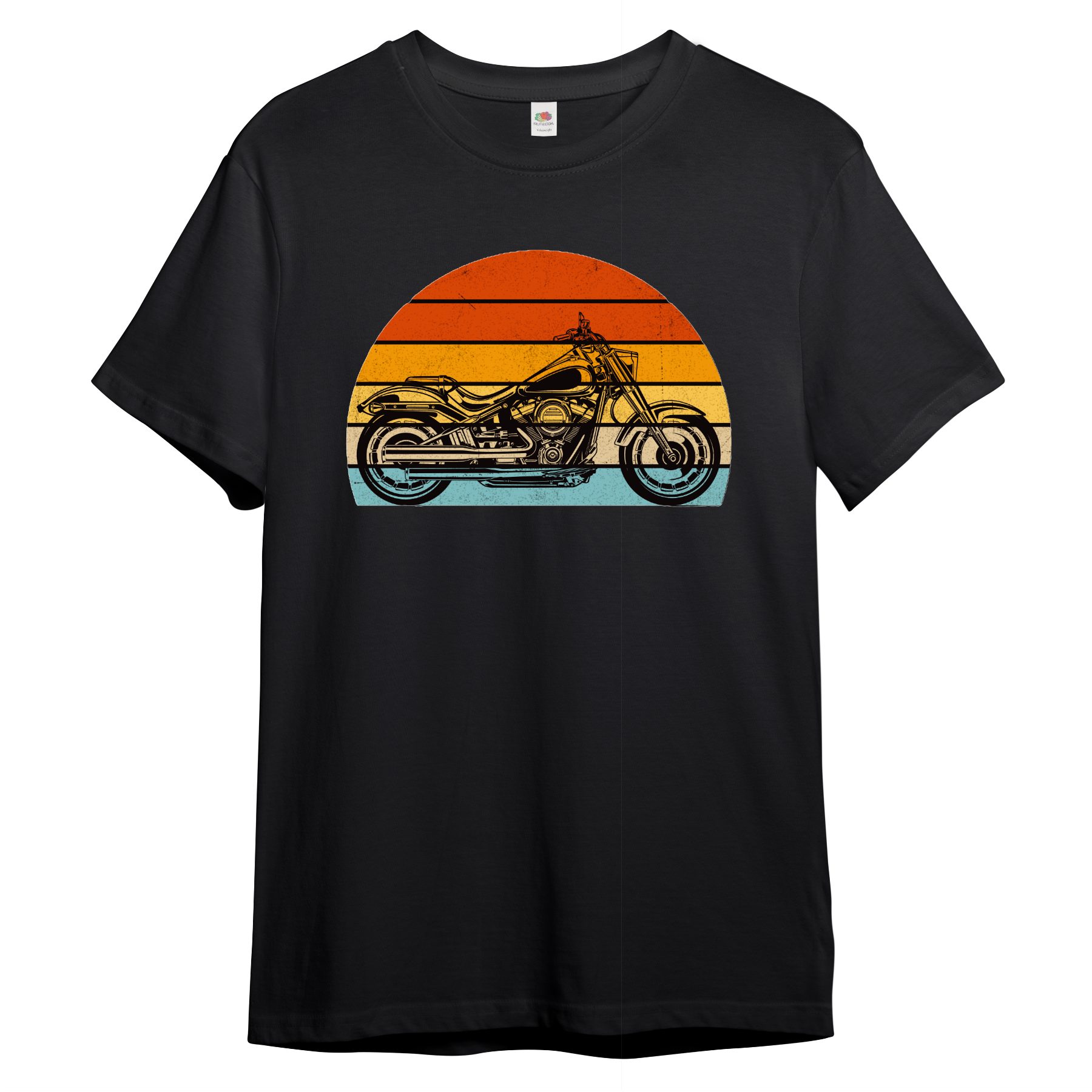 PAULGOS Print-Shirt Herren T-Shirt "Retro Biker Shirt"