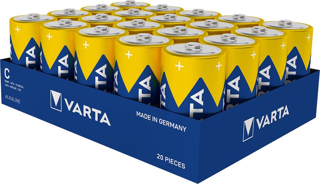VARTA Varta Longlife Power ehem. High Energy Baby C Batterie 4914 20er Pack Batterie, (1,5 V)