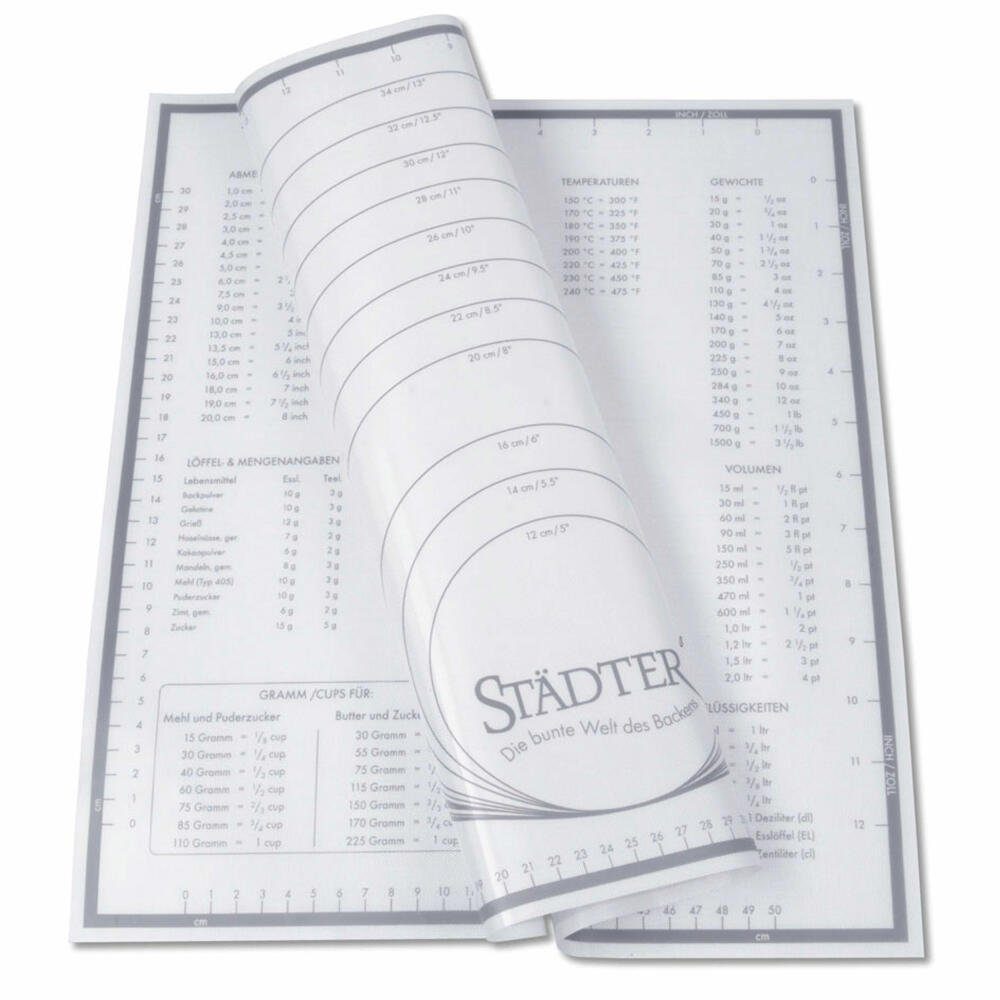 STÄDTER Backmatte Silikon-Unterlage Maxi, Silikon