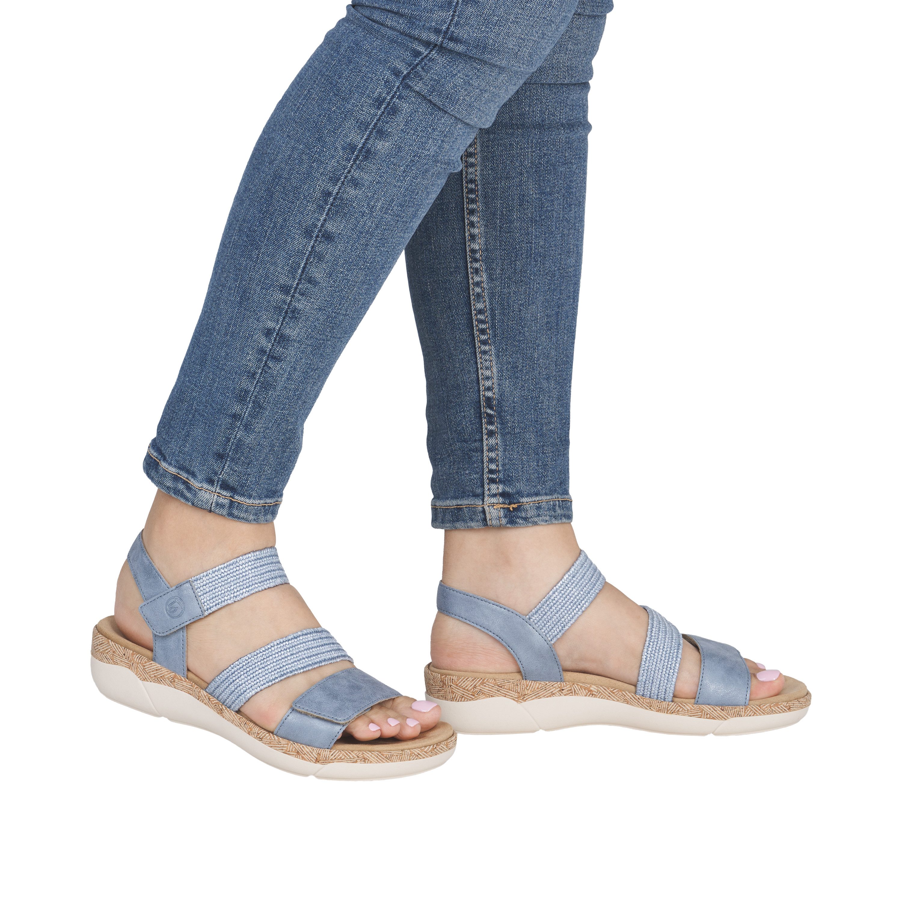 Remonte Keilsandalette Riemchensandale, Bequemschuh, Sommerschuh mit Soft-Fußbett