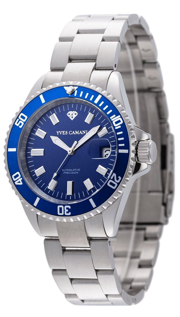 Yves Camani Quarzuhr ANWEN B, drehbarer Lünette, Datumsanzeige mit Lupe, 5 günstig online kaufen