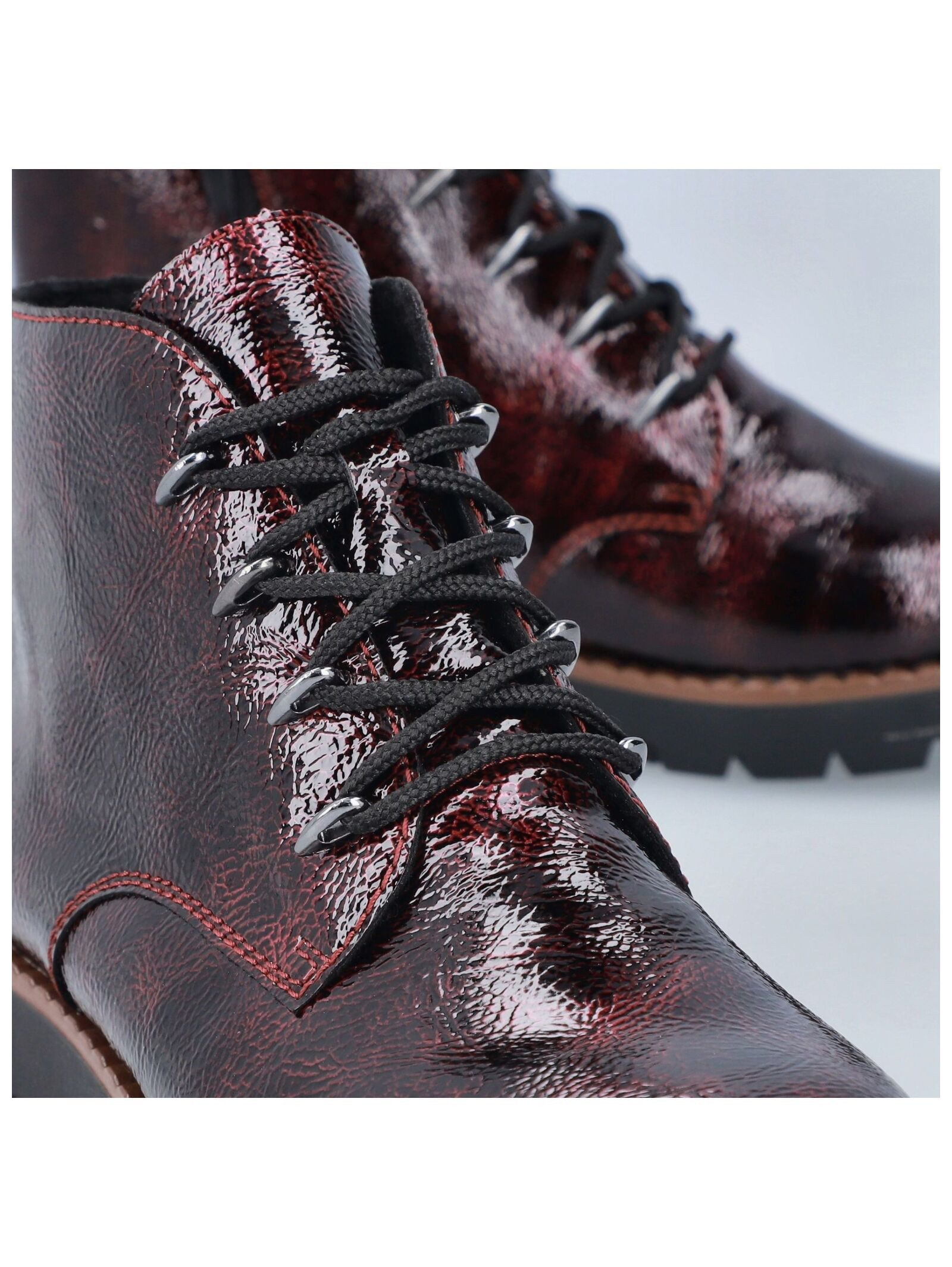 Rieker Rieker Stiefelette Lederimitat Schnürstiefelette
