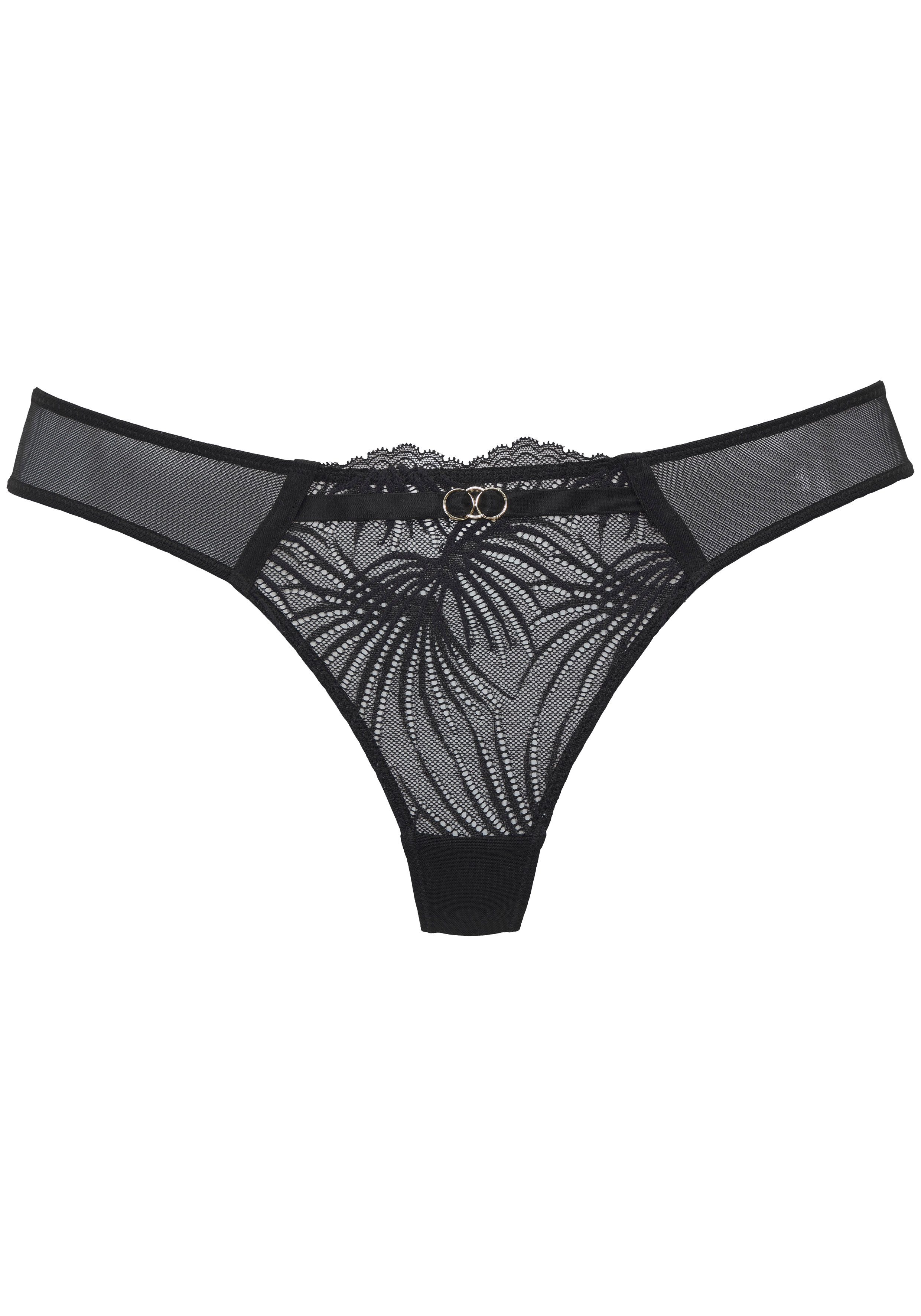 LASCANA String Alexia mit sexy Cut-Out & Ringaccessoires, sexy Dessous