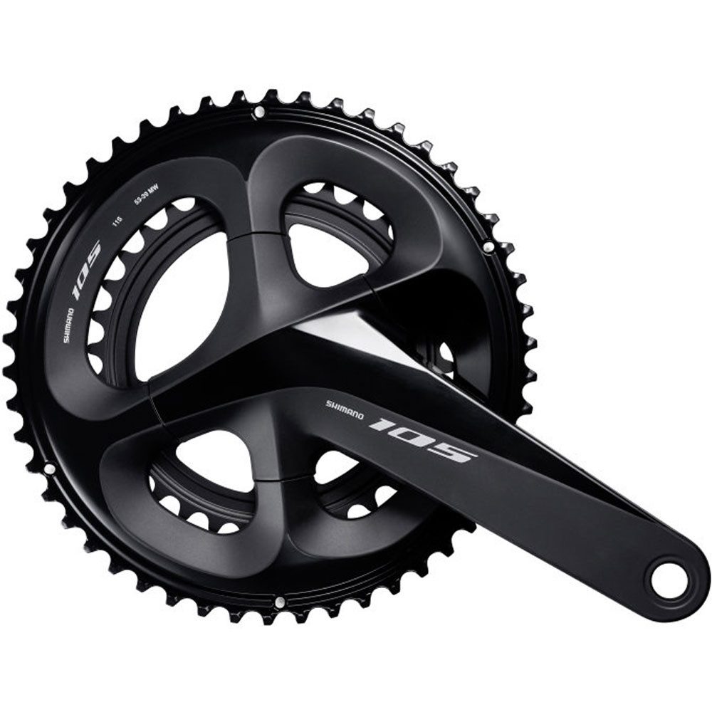 Fahrradkurbel SHIMANO Kurbelgarnitur 105 FC-R7000 170mm 53-39Z. 2x11f. schwarz Fahrr