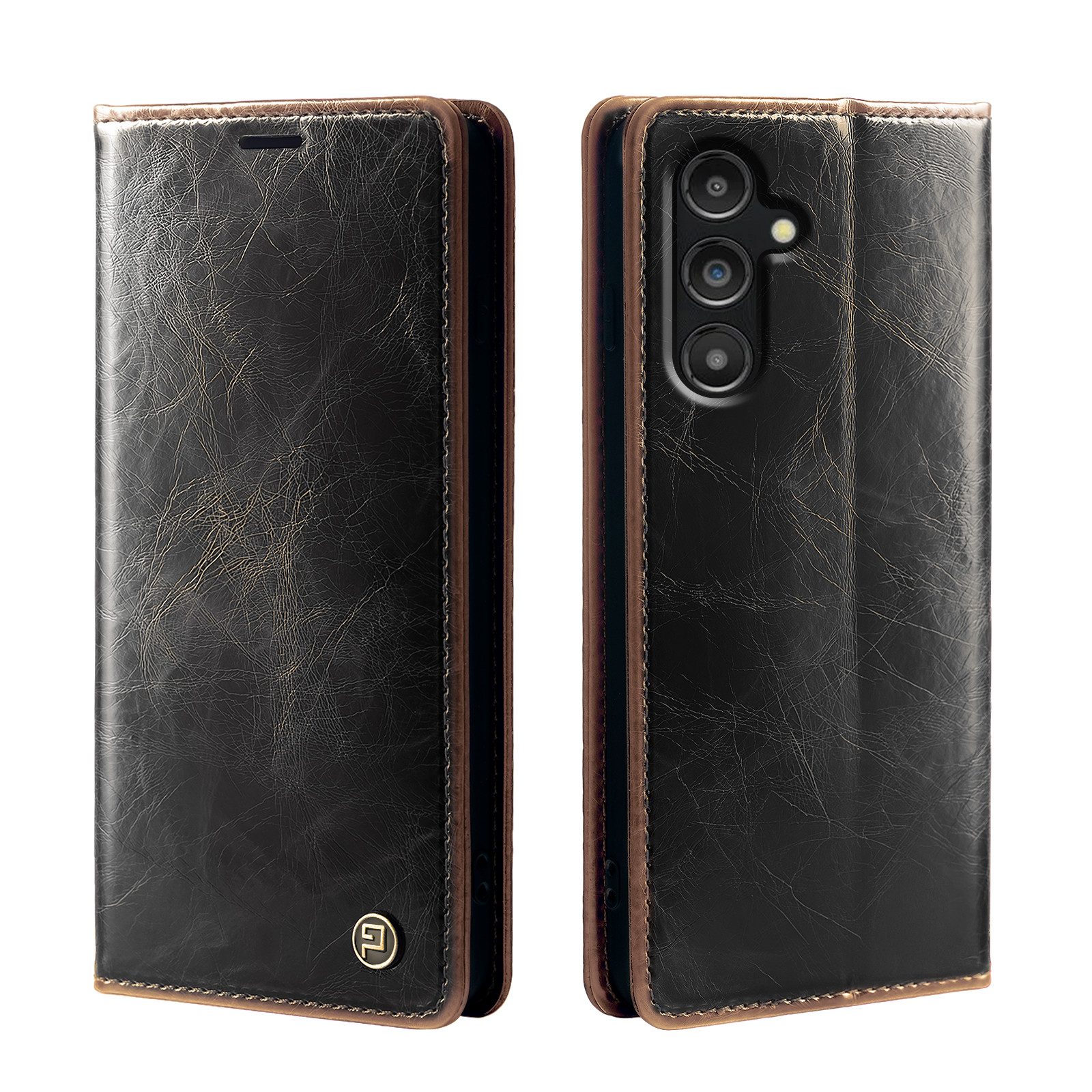 Tec-Expert Handyhülle Tasche Hülle für Samsung Galaxy A05s 6.7 Zoll, 6.7, Cover Klapphülle Case mit Kartenfach RFID Schutz aufstellbar