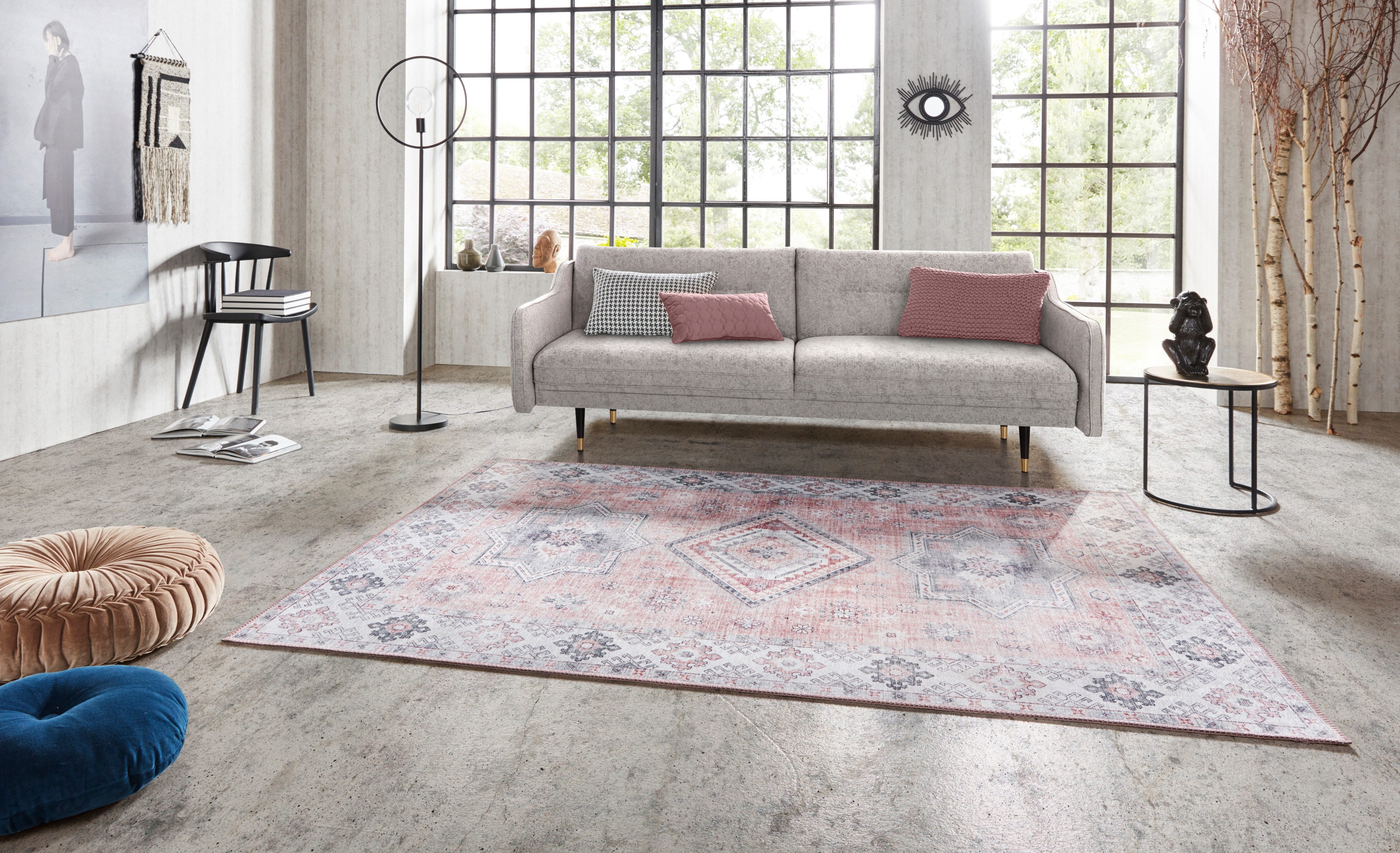 HANSE Home Teppich Gratia, rechteckig, Höhe: 5 mm, Orientalisch, Vintage, Flachgewebe, Läufer, Wohnzimmer, Schlafzimmer
