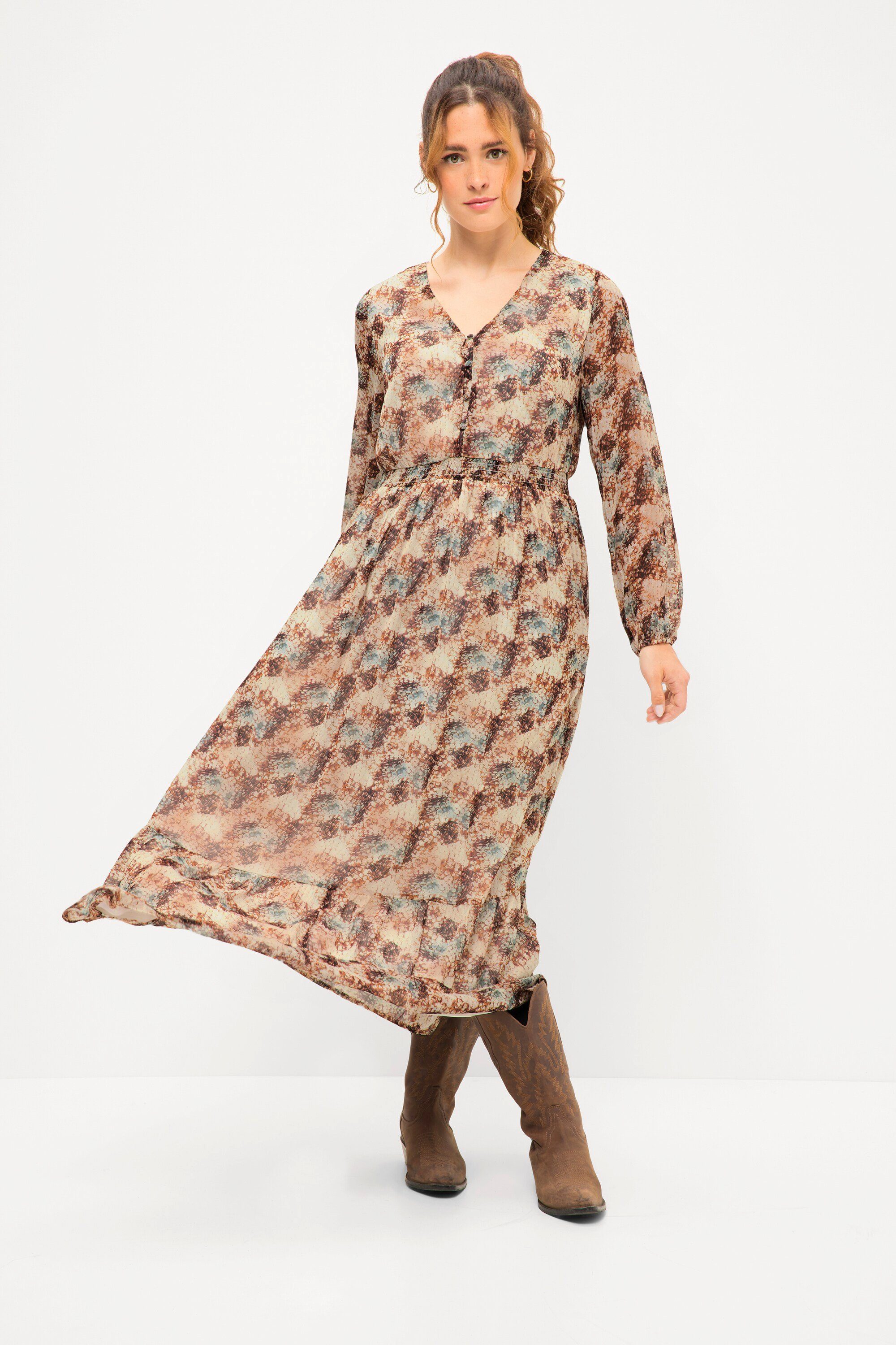 Studio Untold Maxikleid Maxikleid A-Line Schuppen günstig online kaufen