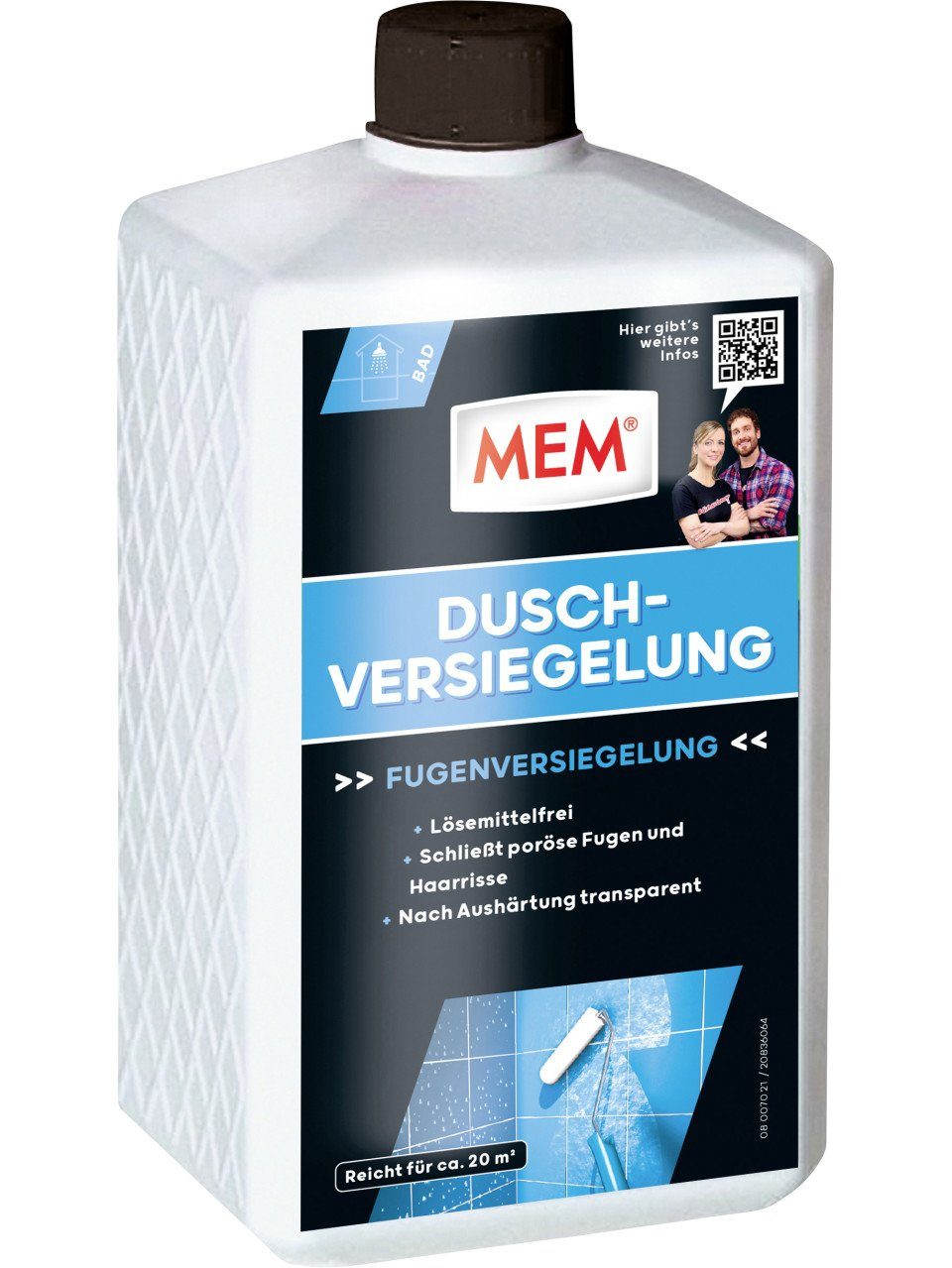 MEM Bauchemie Bodenfliese MEM Dusch-Versiegelung 1 l, Keramik, Transparent